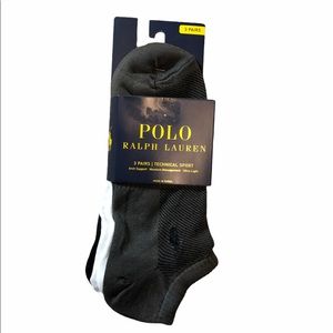 🆕 Polo Ralph Lauren Technical Sport Socks 3 Pack